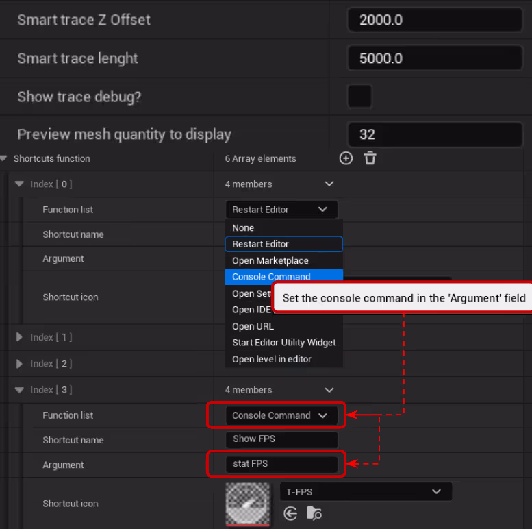Settings & Smart Trace